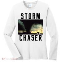 Storm Chaser Tornado Picture Weather Meteorologist Women's Long Sleeve Shirt thumb 0