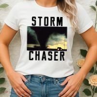 Storm Chaser Tornado Picture Weather Meteorologist Women's T-Shirt thumb 2
