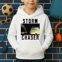 Storm Chaser Tornado Picture Weather Meteorologist Kids Hoodie thumb 2