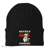 Santa's Coming That's What She Said Christmas Beanie thumb 0