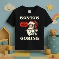 Santa's Coming That's What She Said Christmas Toddler T-Shirt thumb 3