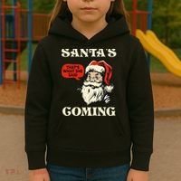 Santa's Coming That's What She Said Christmas Kids Hoodie thumb 3