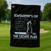 SchröDingers Cat The Escape Plan Golf Towel thumb 1