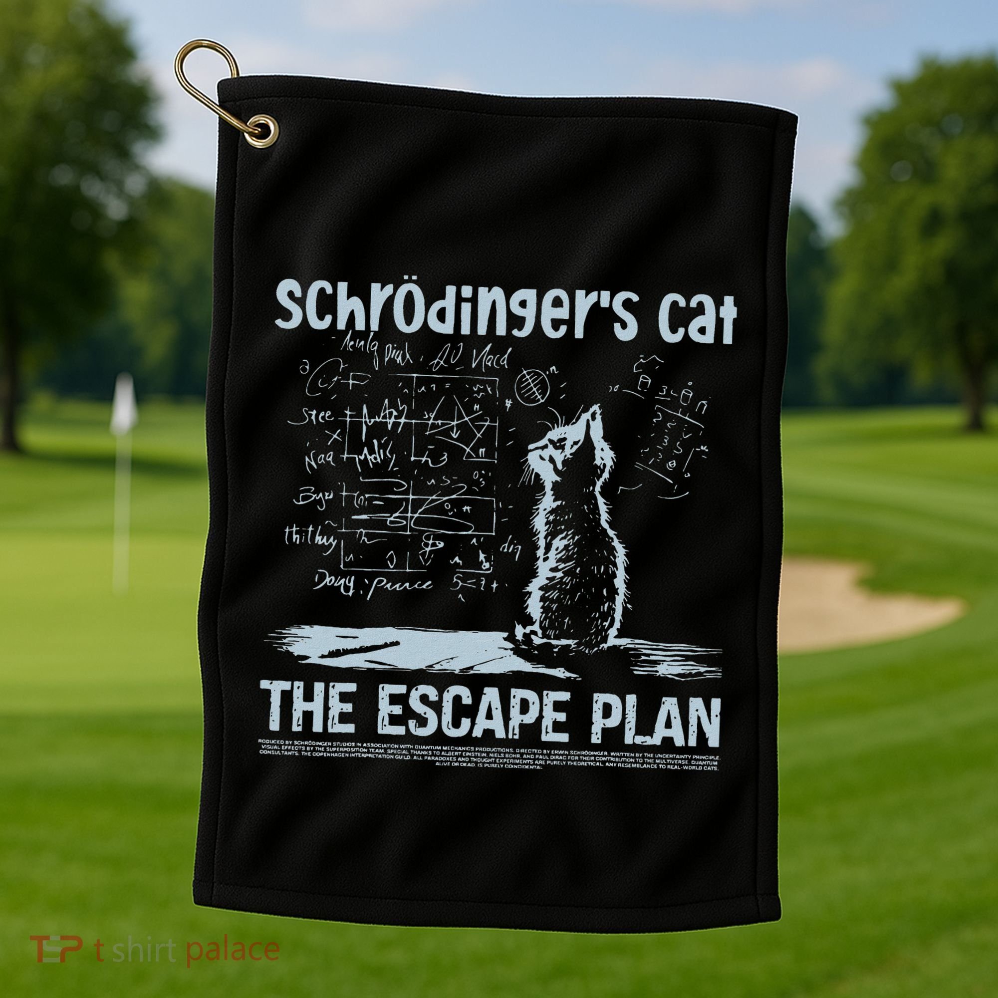 SchröDingers Cat The Escape Plan Golf Towel