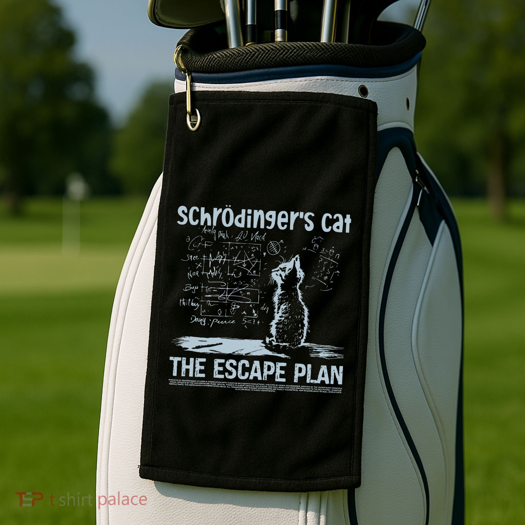 SchröDingers Cat The Escape Plan Golf Towel