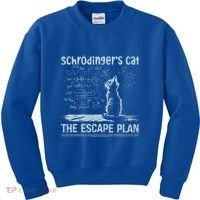 SchröDingers Cat The Escape Plan Kids Sweatshirt thumb 0