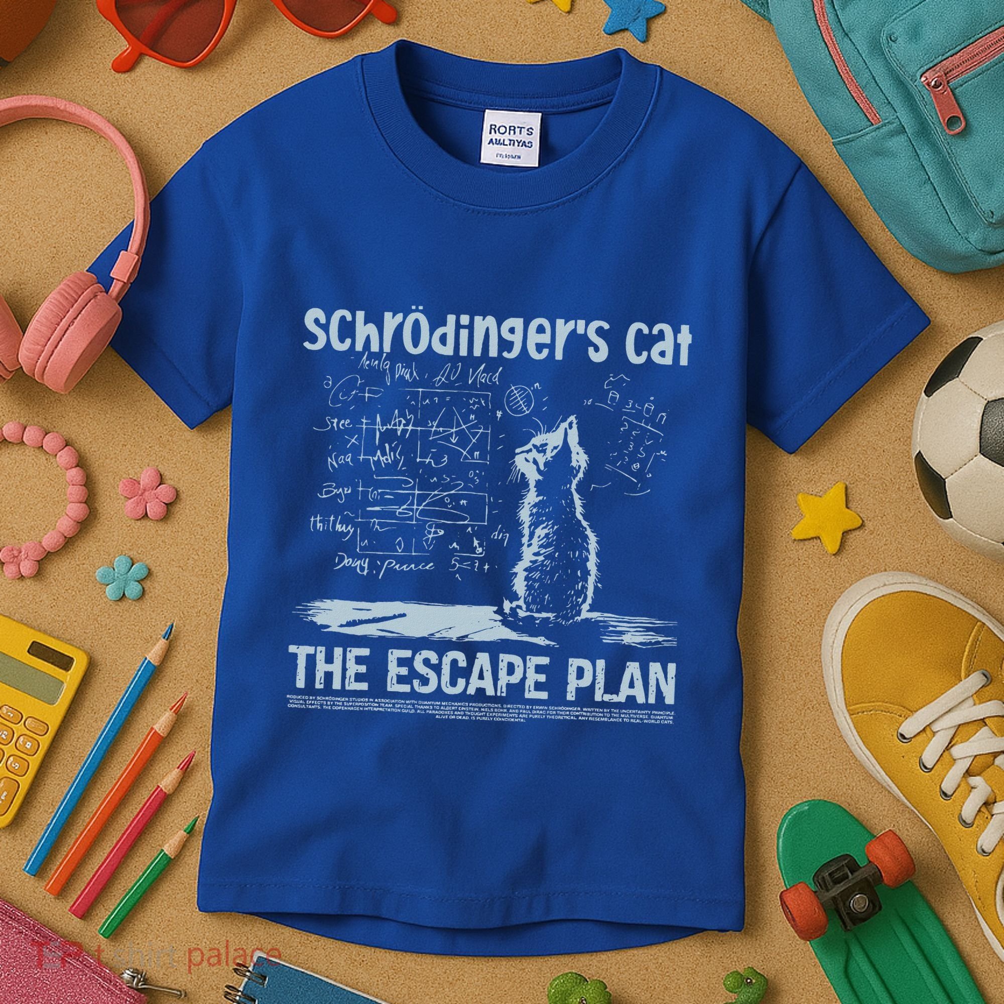 SchröDingers Cat The Escape Plan Kids T-Shirt