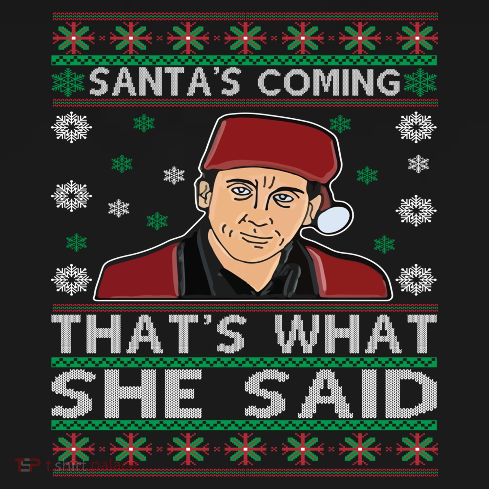 Santa's Coming That's What She Said Christmas Gift Women's Hoodie