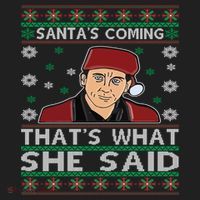 Santa's Coming That's What She Said Christmas Gift Hat thumb 2