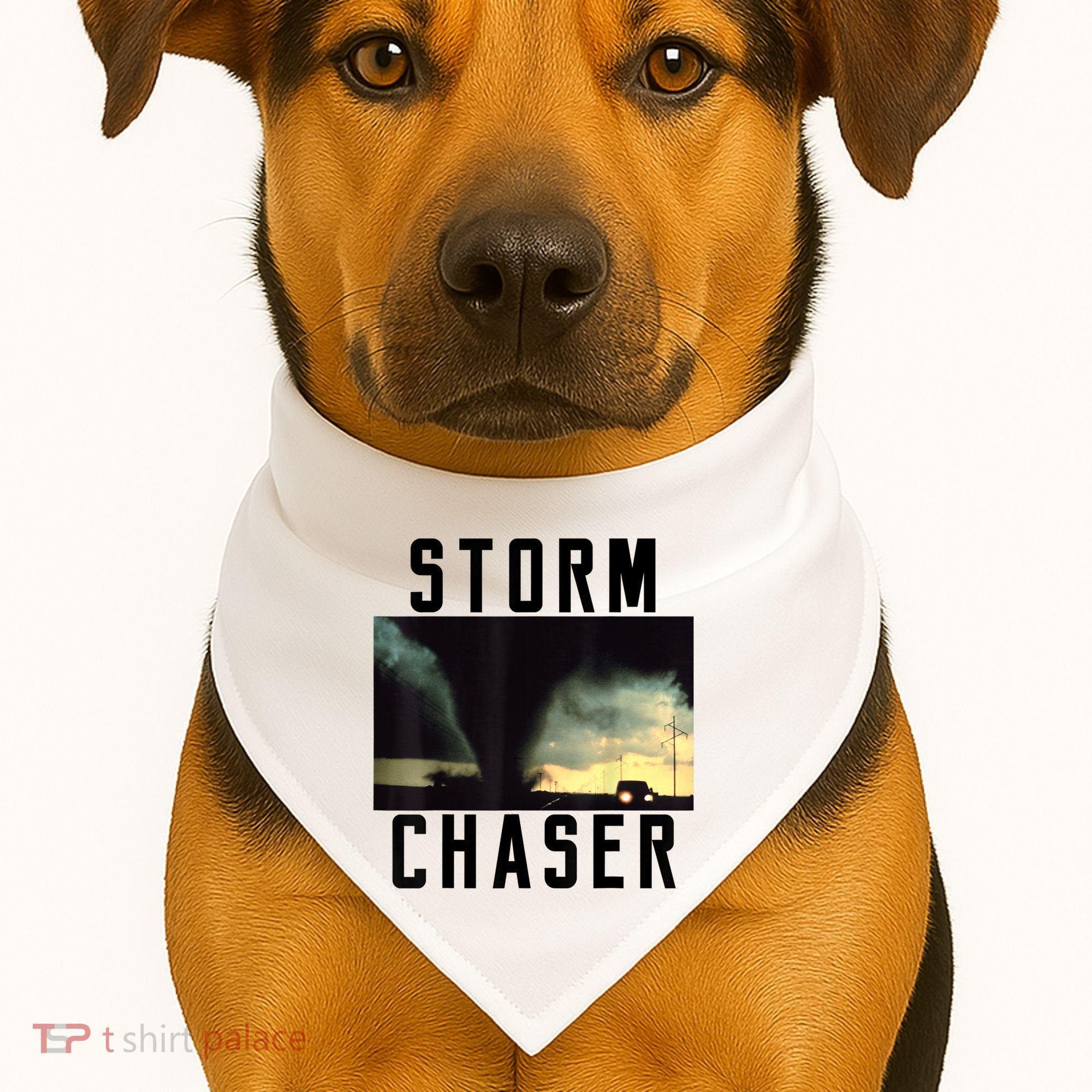Storm Chaser Tornado Picture Gift Weather Meteorologist Gift USA-Made Doggie Bandana