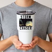 Storm Chaser Tornado Picture Gift Weather Meteorologist Gift Tumbler thumb 2