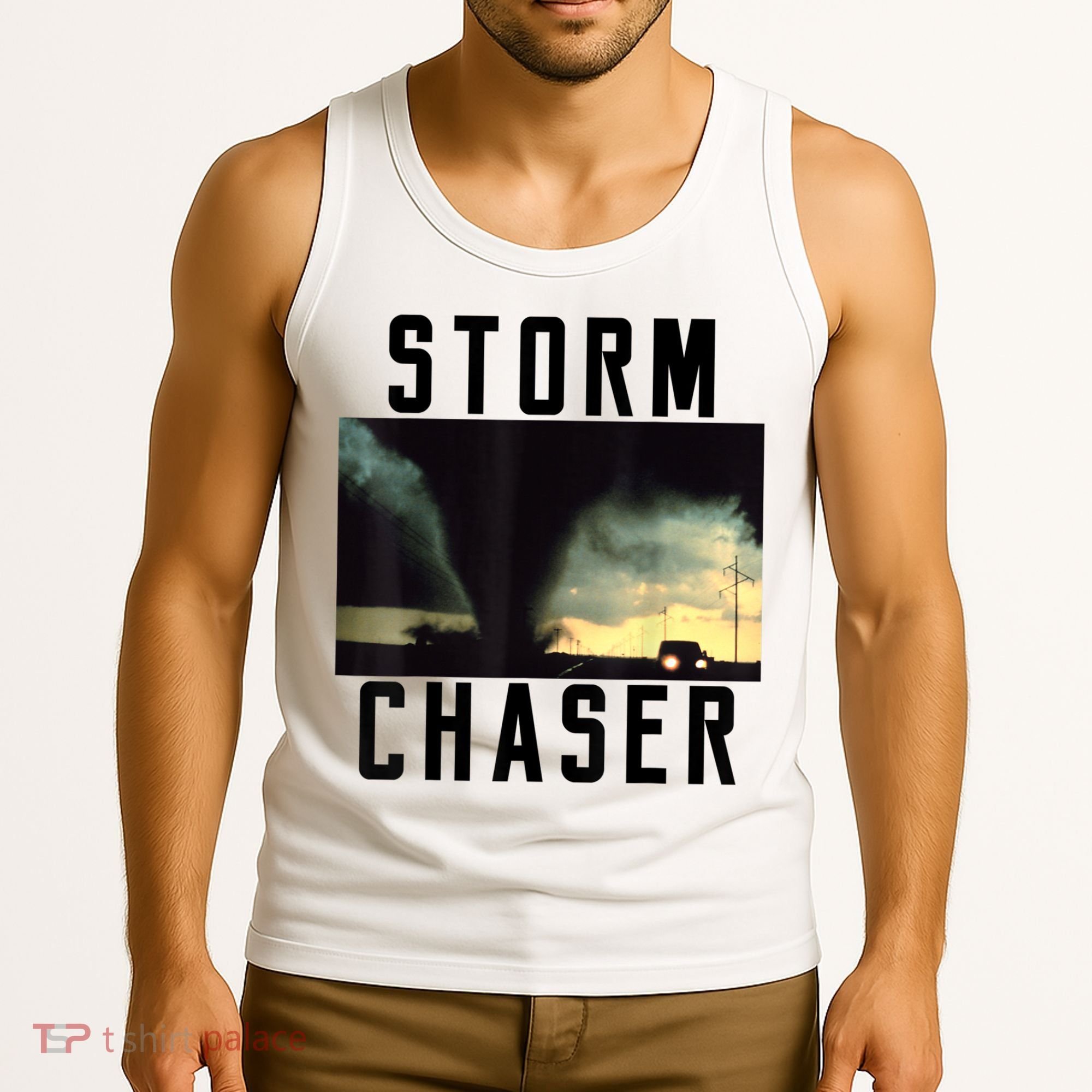 Storm Chaser Tornado Picture Gift Weather Meteorologist Gift Tank Top