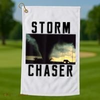 Storm Chaser Tornado Picture Gift Weather Meteorologist Gift Golf Towel thumb 1