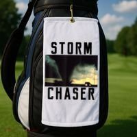 Storm Chaser Tornado Picture Gift Weather Meteorologist Gift Golf Towel thumb 2