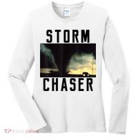 Storm Chaser Tornado Picture Gift Weather Meteorologist Gift Women's Long Sleeve Shirt thumb 0
