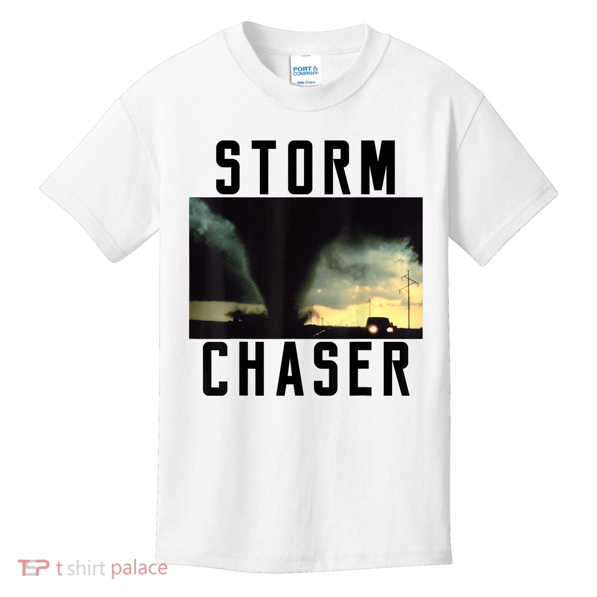 Storm Chaser Tornado Picture Gift Weather Meteorologist Gift Kids T-Shirt