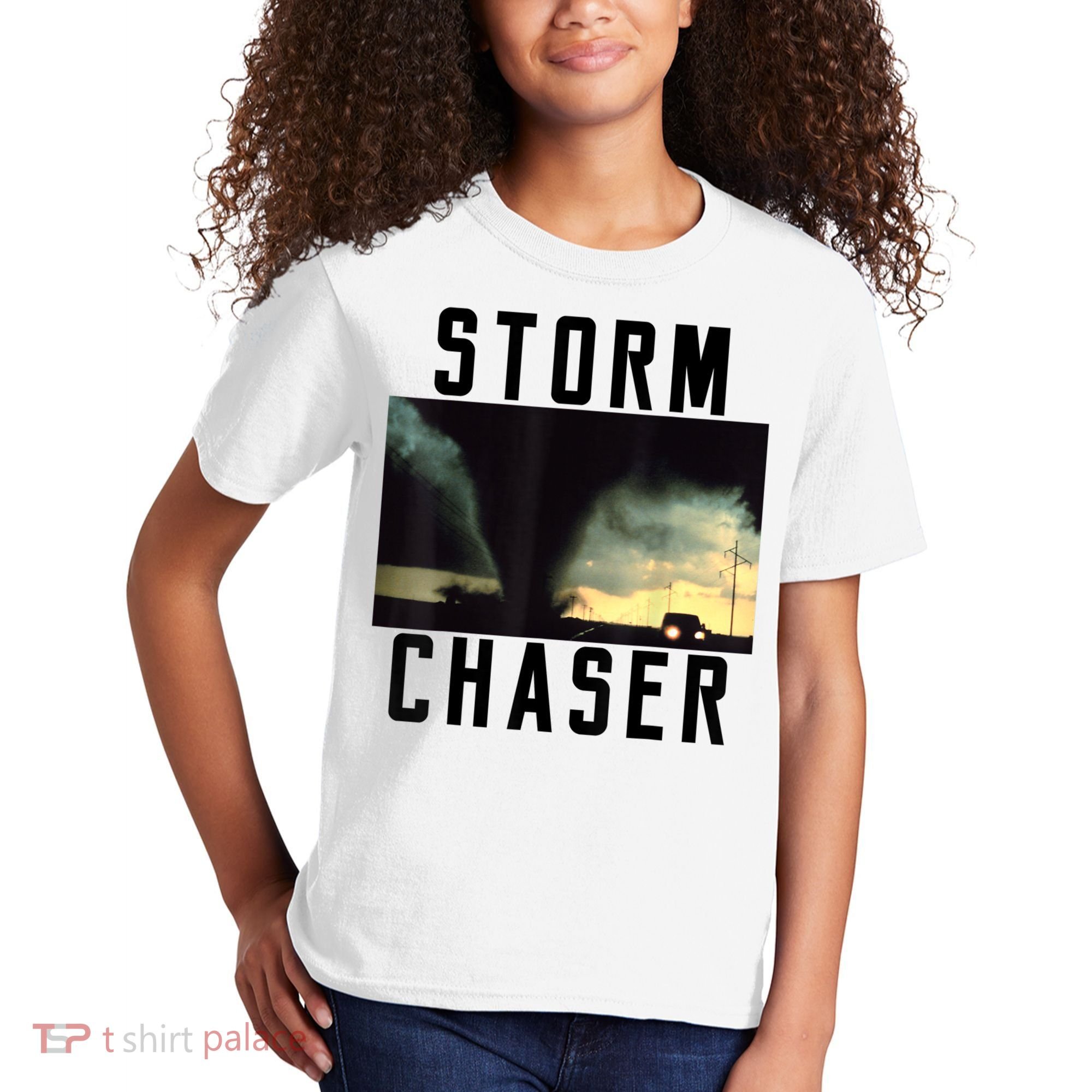 Storm Chaser Tornado Picture Gift Weather Meteorologist Gift Kids T-Shirt