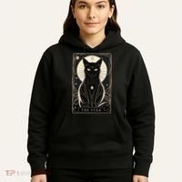 Star Cat Tarot Card Graphic For Tarot Cat Lovers Hoodie thumb 5