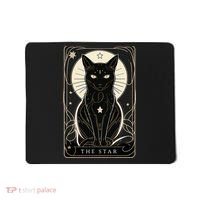 Star Cat Tarot Card Graphic For Tarot Cat Lovers Mousepad thumb 0