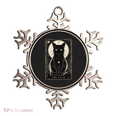 Star Cat Tarot Card Graphic For Tarot Cat Lovers Ornament