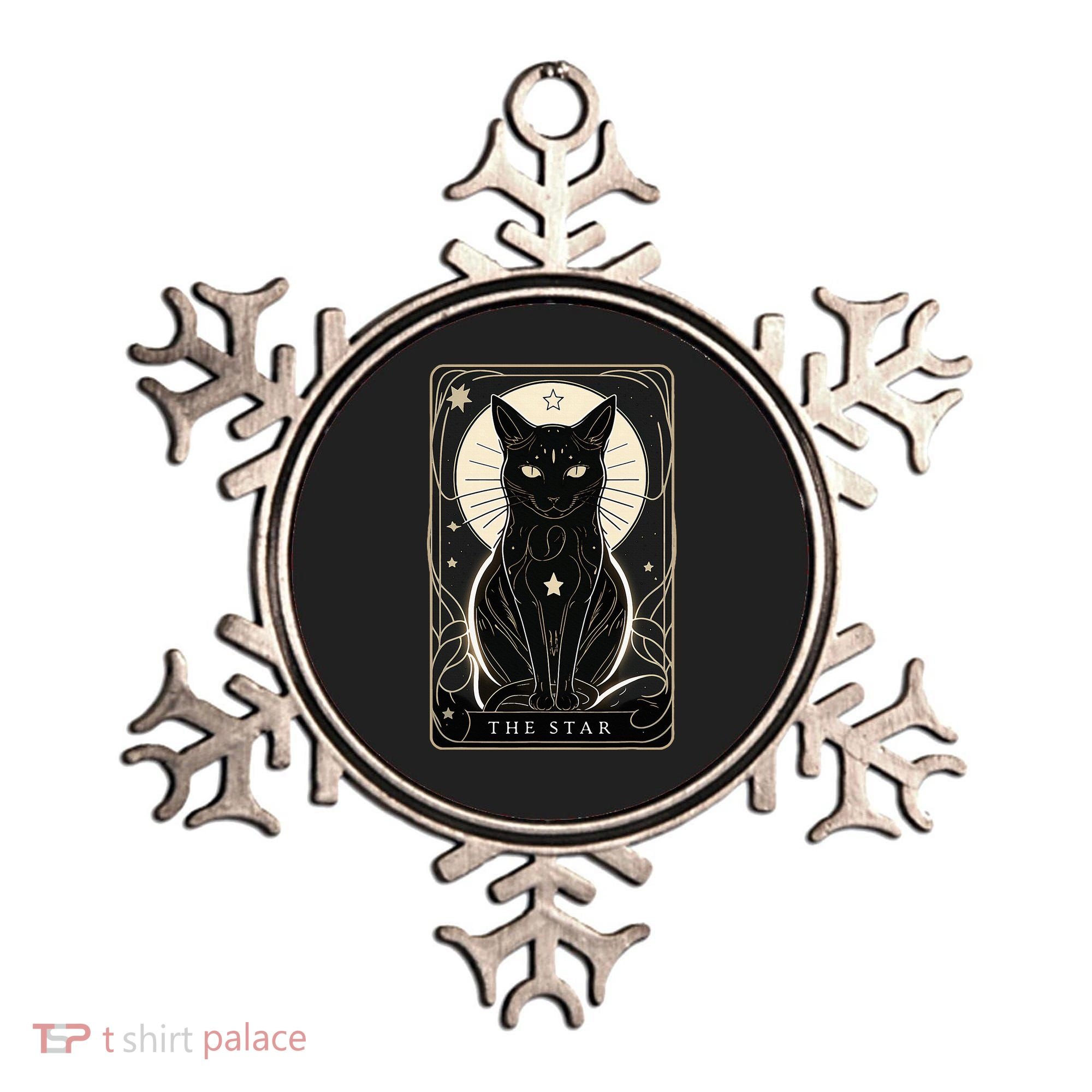 Star Cat Tarot Card Graphic For Tarot Cat Lovers Ornament