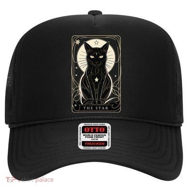 Star Cat Tarot Card Graphic For Tarot Cat Lovers Hat
