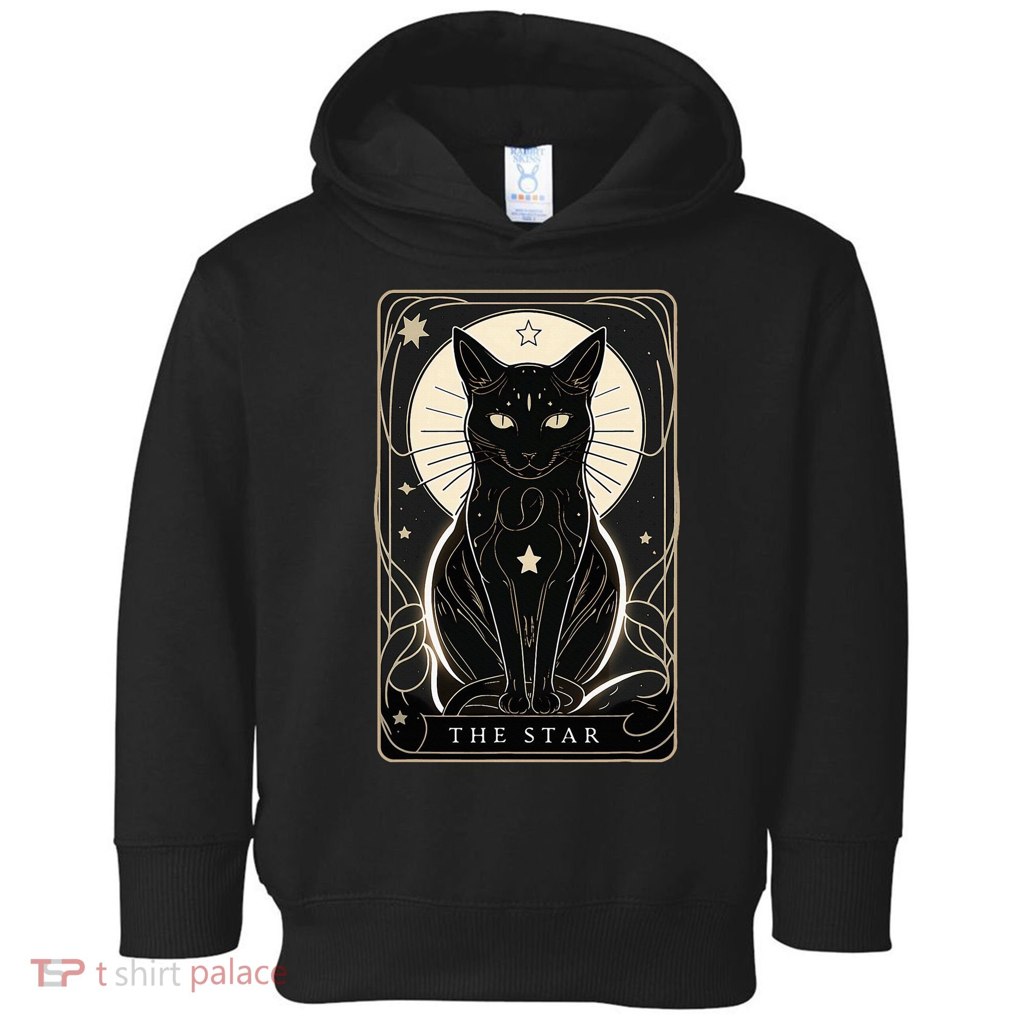 Star Cat Tarot Card Graphic For Tarot Cat Lovers Toddler Hoodie