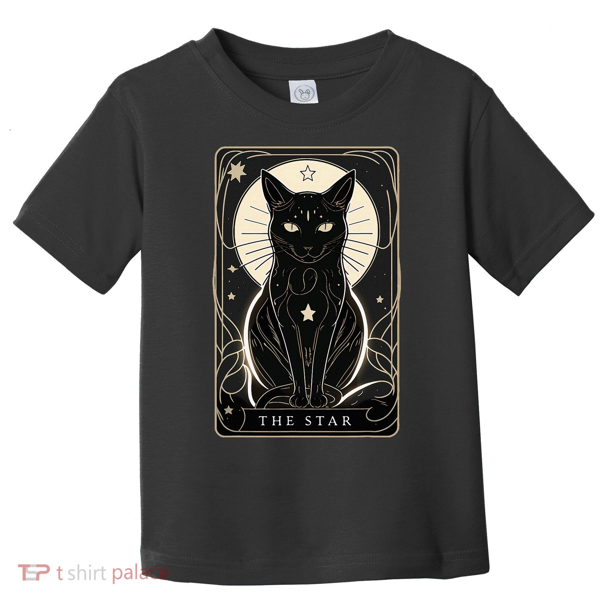Star Cat Tarot Card Graphic For Tarot Cat Lovers Toddler T-Shirt