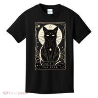 Star Cat Tarot Card Graphic For Tarot Cat Lovers Kids T-Shirt thumb 0