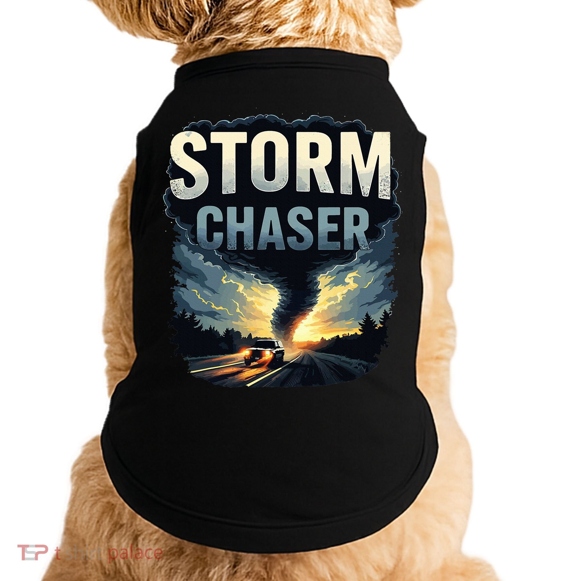 Storm Chaser Tornado Picture Weather Meteorologist Doggie Tank