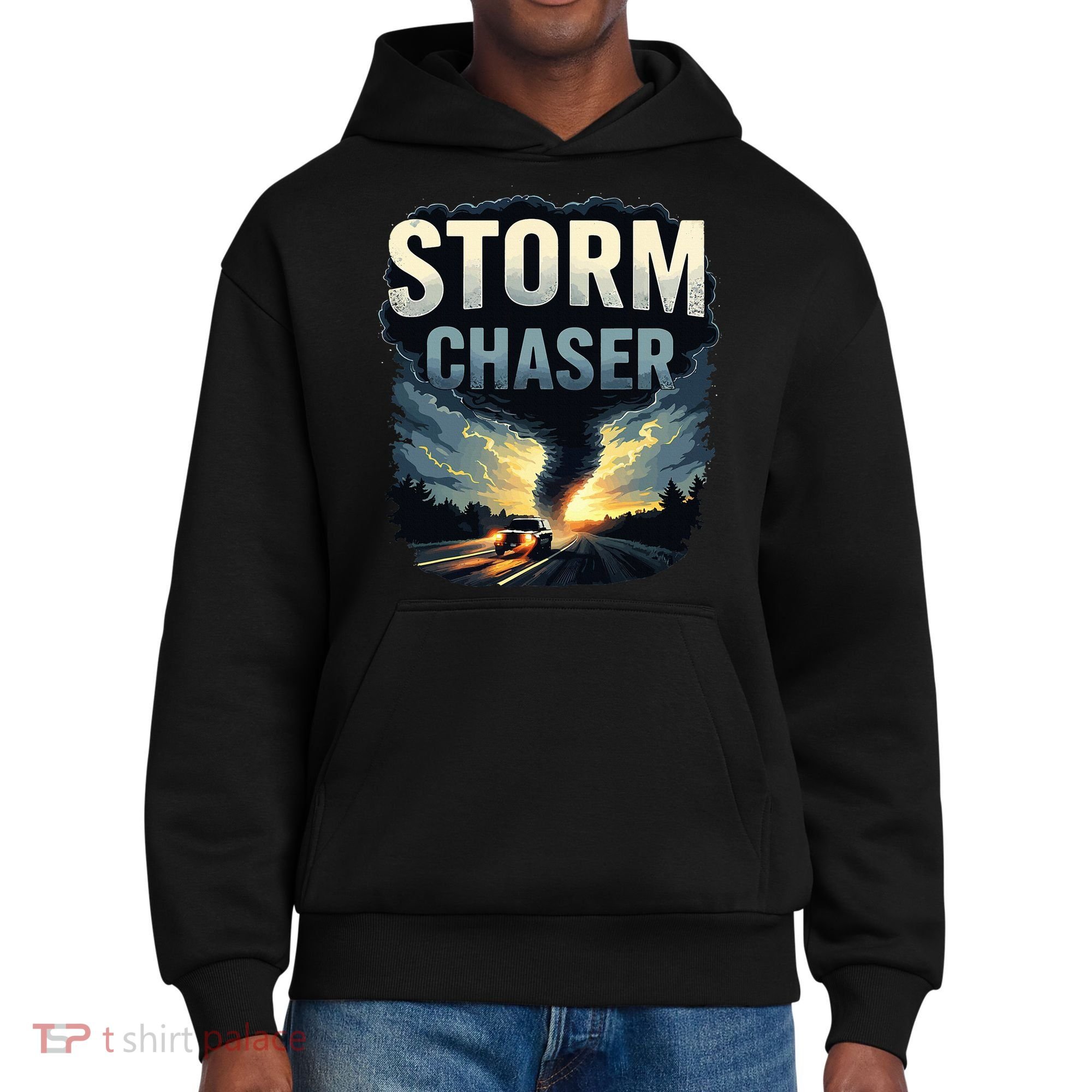 Storm Chaser Tornado Picture Weather Meteorologist District V.I.T. Heavyweight Hoodie