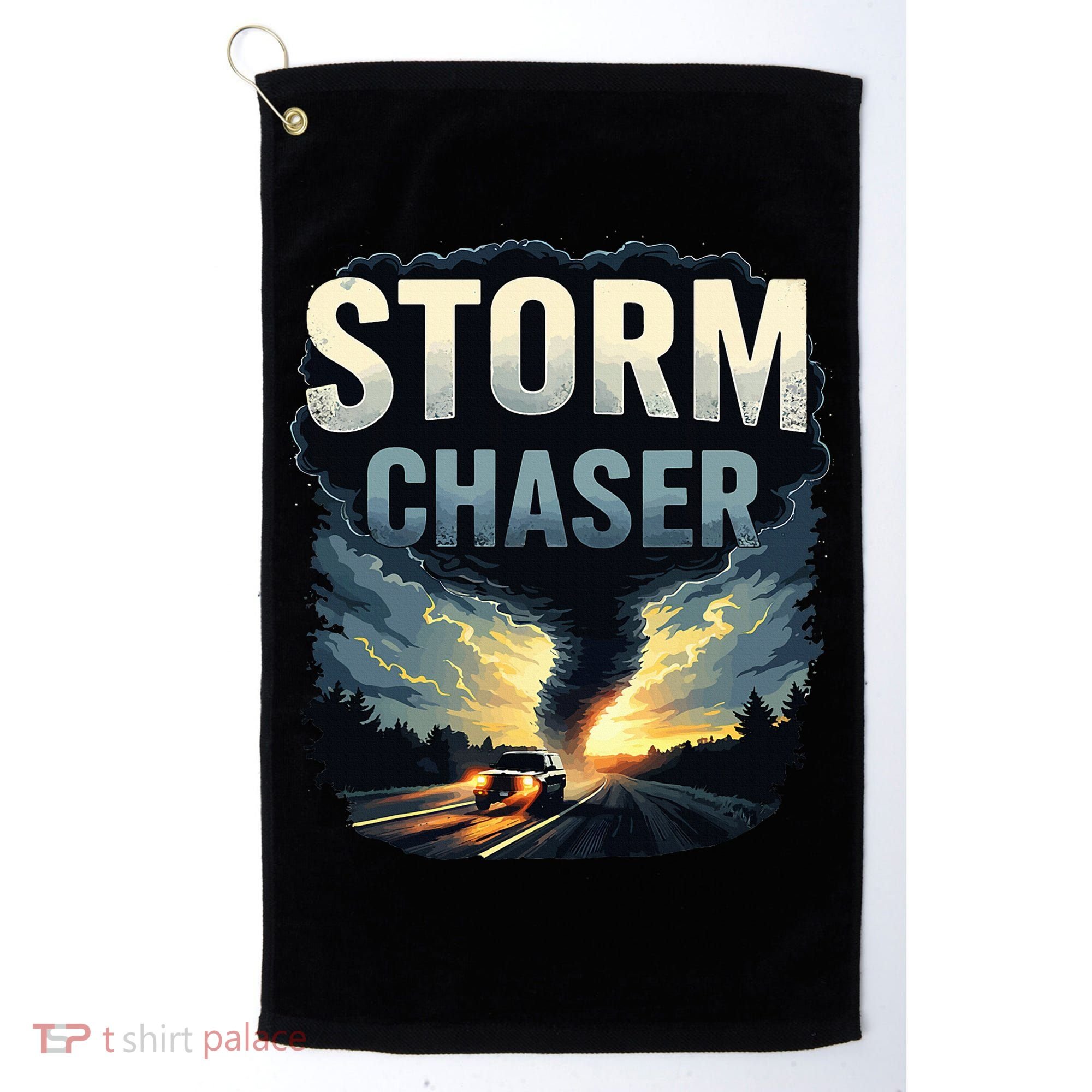 Storm Chaser Tornado Picture Weather Meteorologist Golf Towel