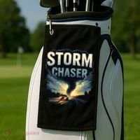 Storm Chaser Tornado Picture Weather Meteorologist Golf Towel thumb 2