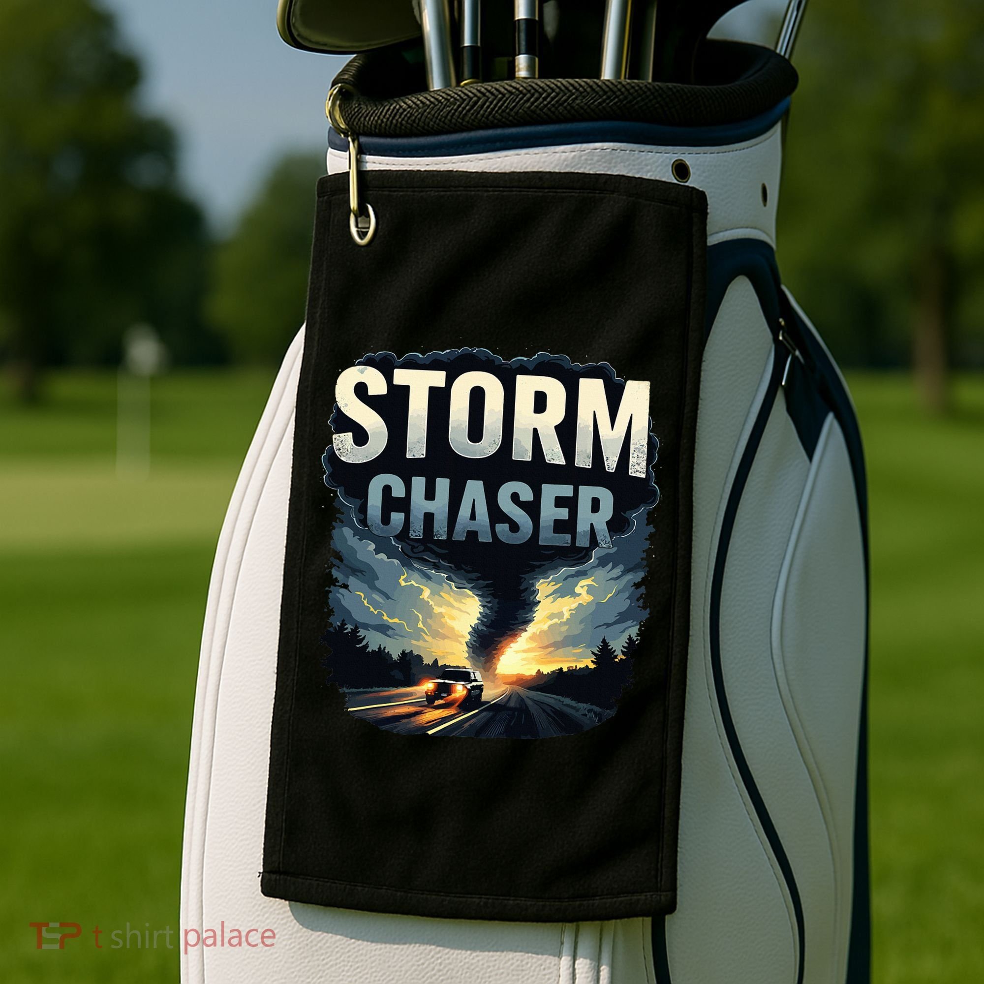 Storm Chaser Tornado Picture Weather Meteorologist Golf Towel