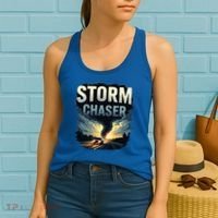 Storm Chaser Tornado Picture Weather Meteorologist Women's Tank Top thumb 2