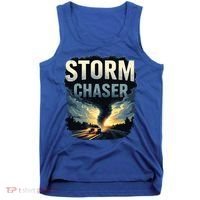 Storm Chaser Tornado Picture Weather Meteorologist Tank Top thumb 0