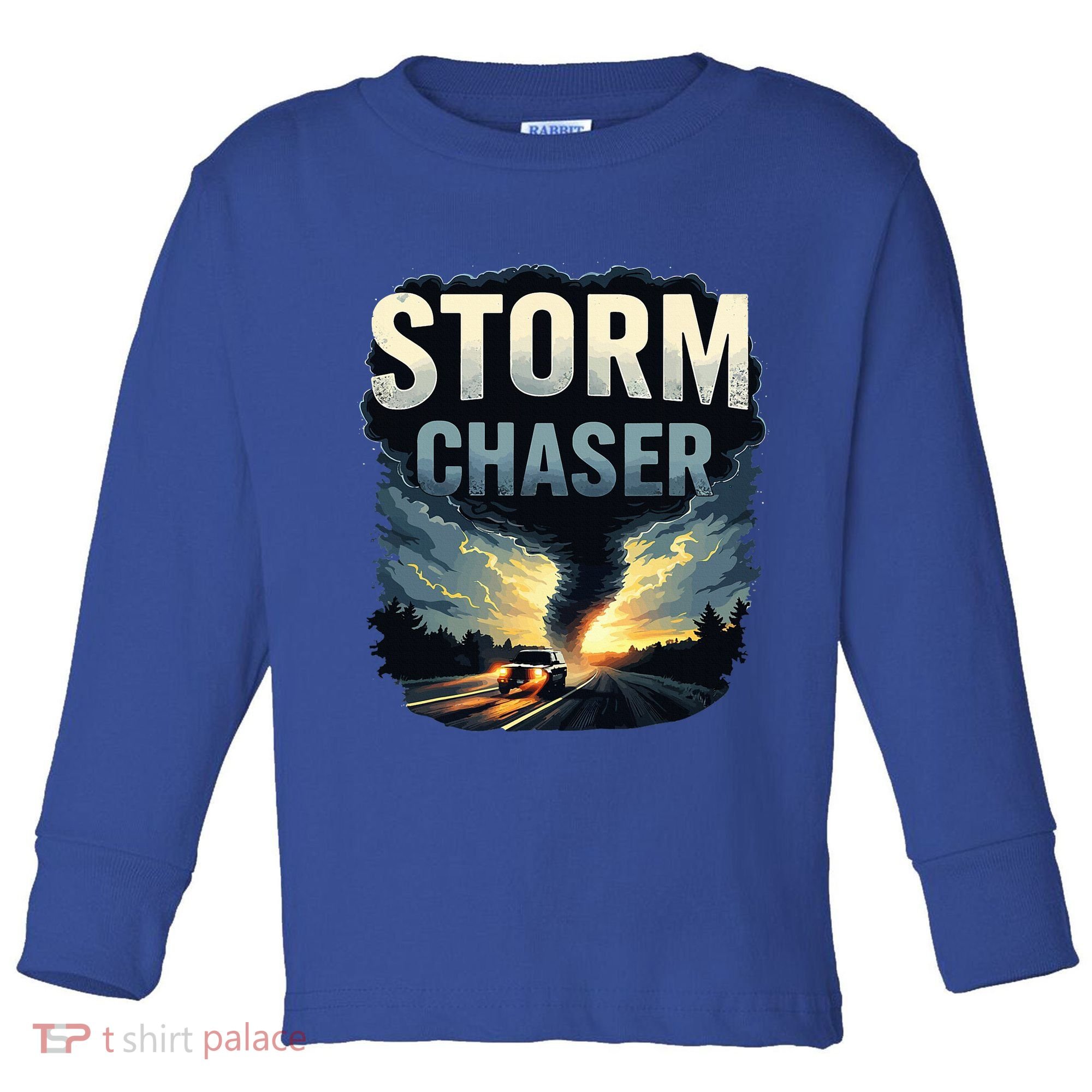 Storm Chaser Tornado Picture Weather Meteorologist Toddler Long Sleeve Shirt