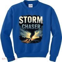 Storm Chaser Tornado Picture Weather Meteorologist Kids Sweatshirt thumb 0