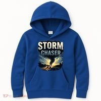 Storm Chaser Tornado Picture Weather Meteorologist Kids Hoodie thumb 0