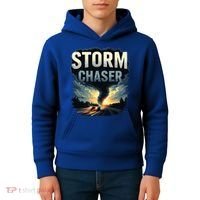 Storm Chaser Tornado Picture Weather Meteorologist Kids Hoodie thumb 4