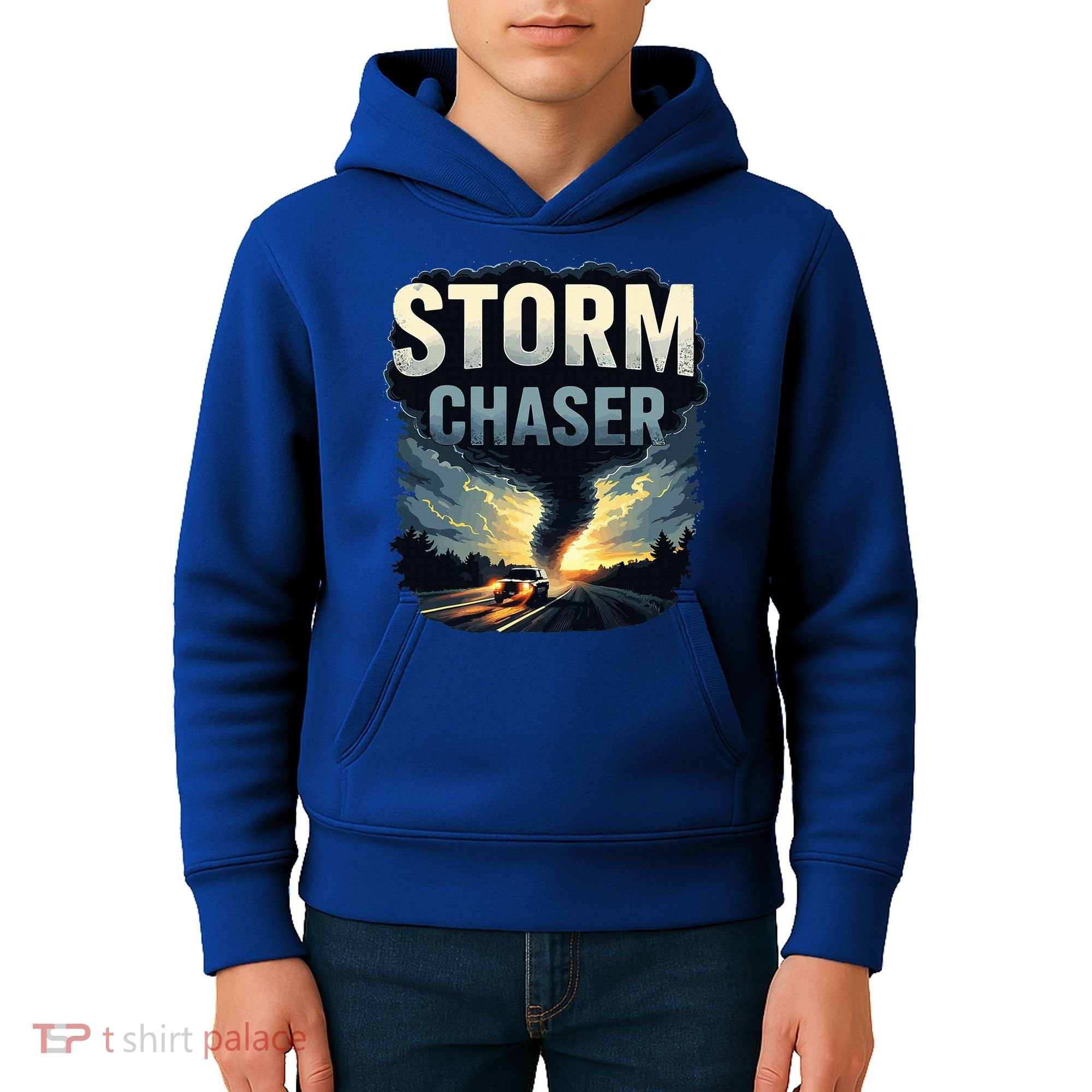 Storm Chaser Tornado Picture Weather Meteorologist Kids Hoodie