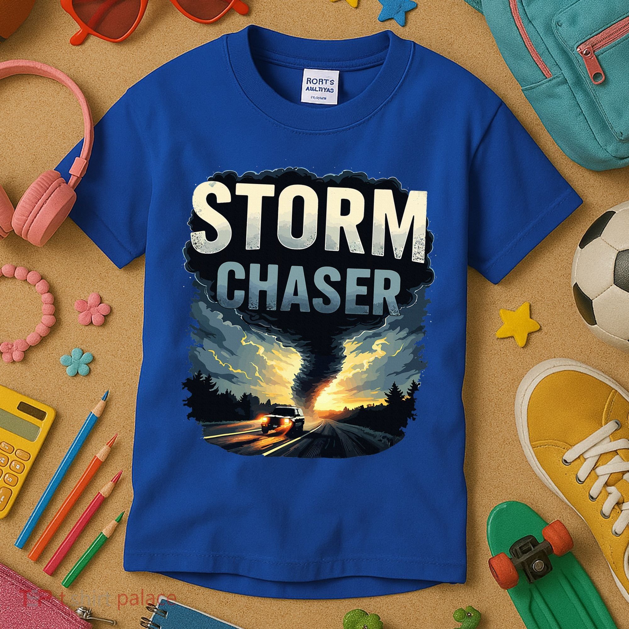 Storm Chaser Tornado Picture Weather Meteorologist Kids T-Shirt