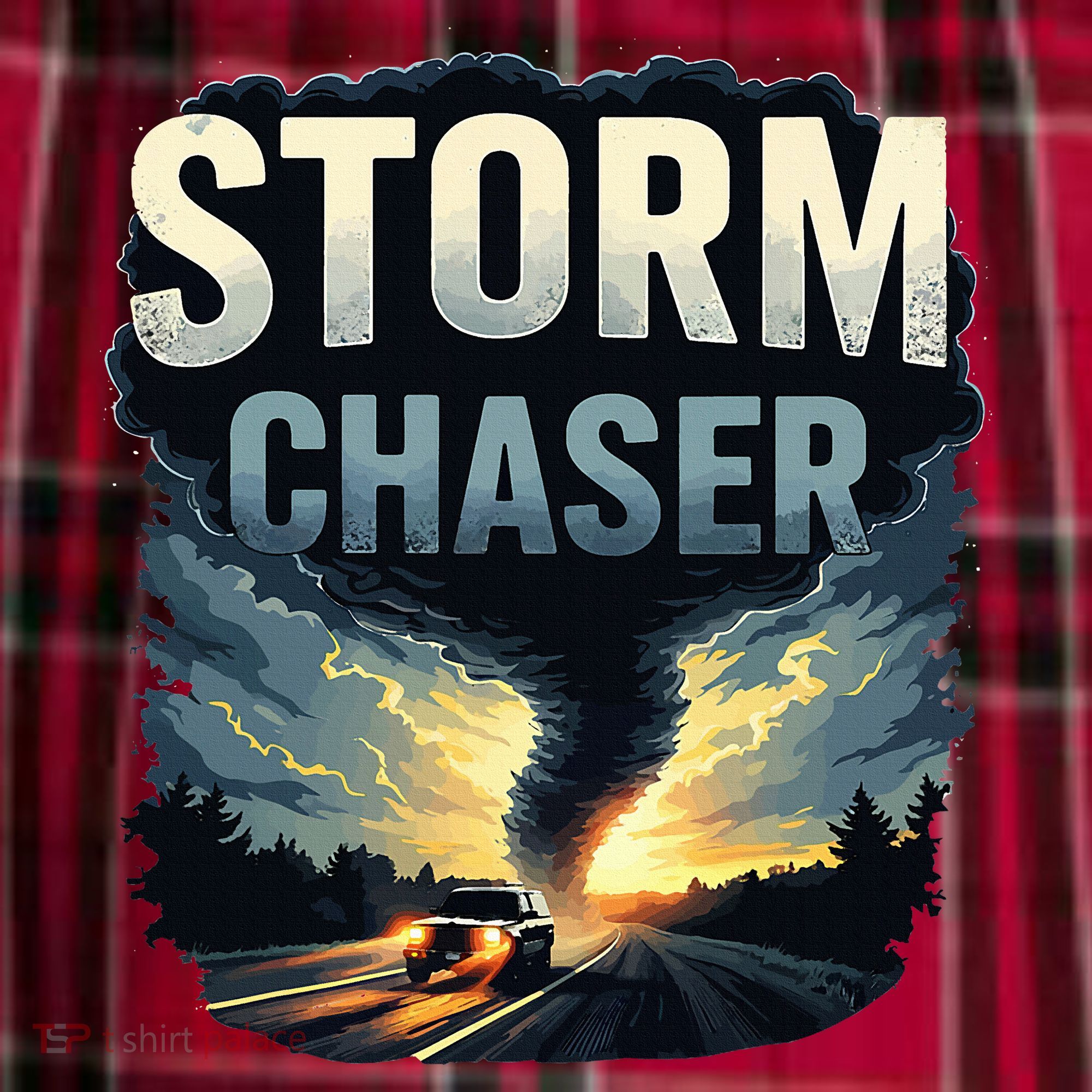 Storm Chaser Tornado Picture Weather Meteorologist Men's Flannel Plaid Pajama Pants