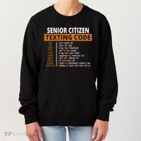 Senior Citizen Texting Code Funny Women's Sweatshirt thumb 0