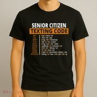 Senior Citizen Texting Code Funny T-Shirt thumb 3