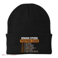Senior Citizen Texting Code Funny Beanie thumb 0