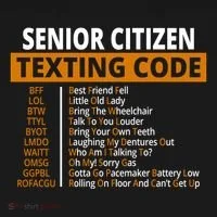 Senior Citizen Texting Code Funny Women's Hoodie thumb 2