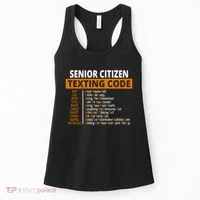 Senior Citizen Texting Code Funny Women's Tank Top thumb 0