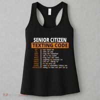 Senior Citizen Texting Code Funny Women's Tank Top thumb 3