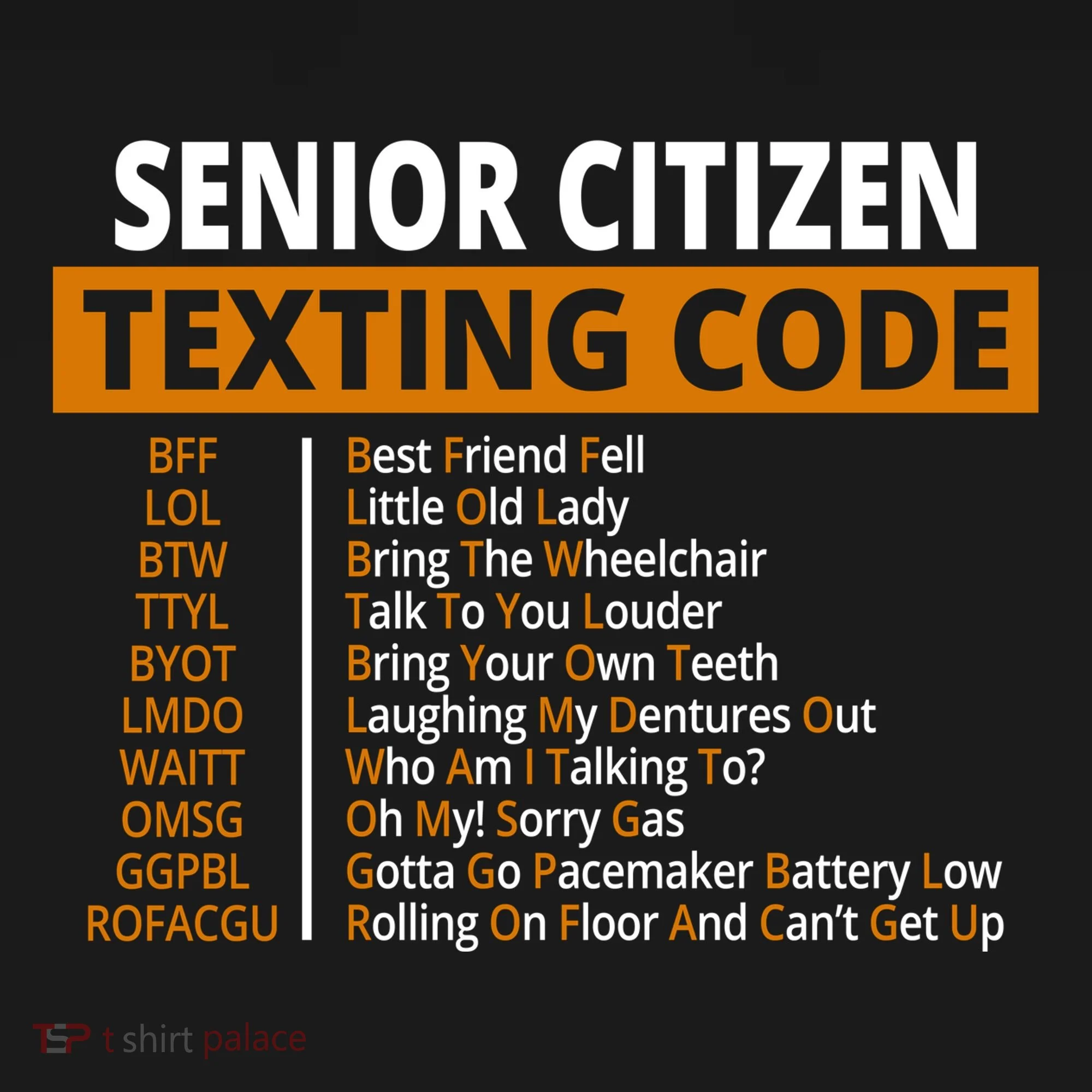 Senior Citizen Texting Code Funny Women's Tank Top